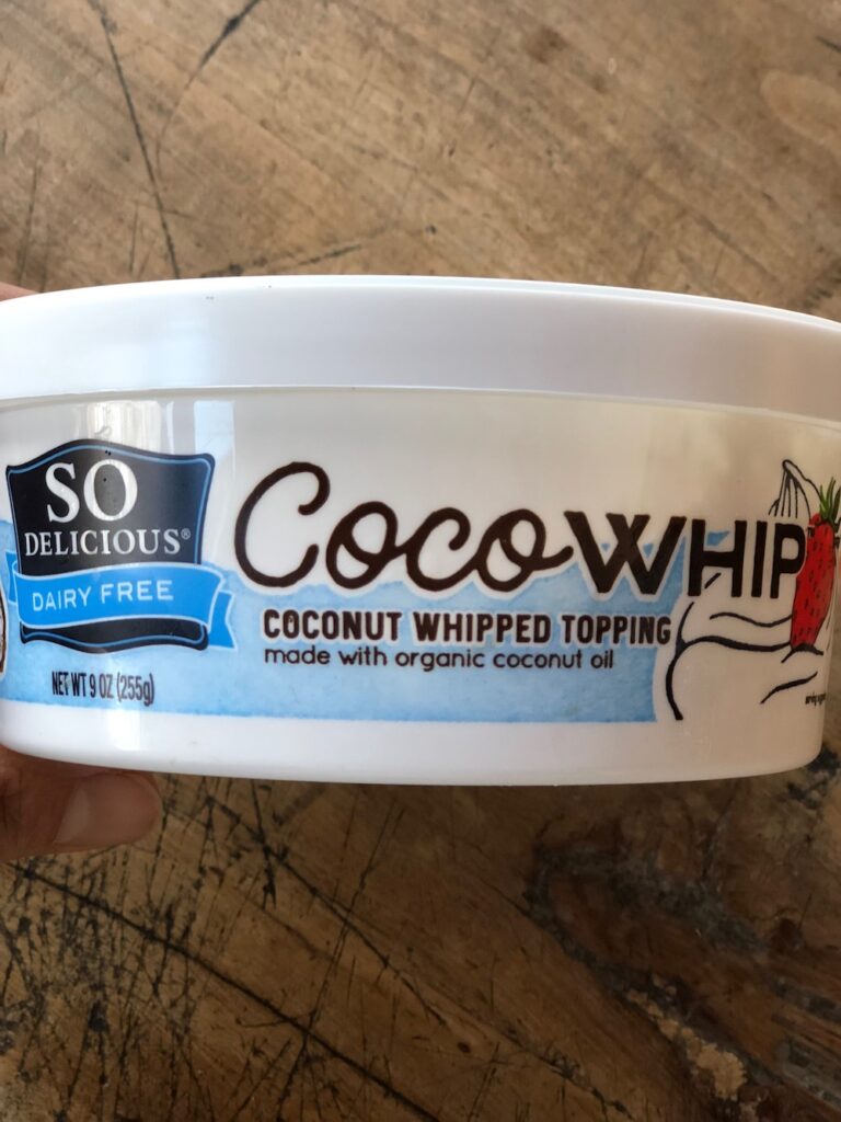 So Delicious Dairy Free Coconut Whipped Topping