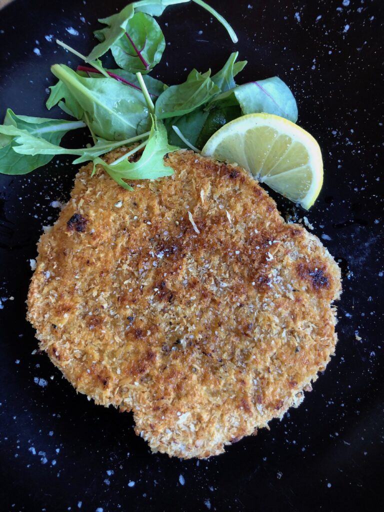 Crispy chickpea cutlet