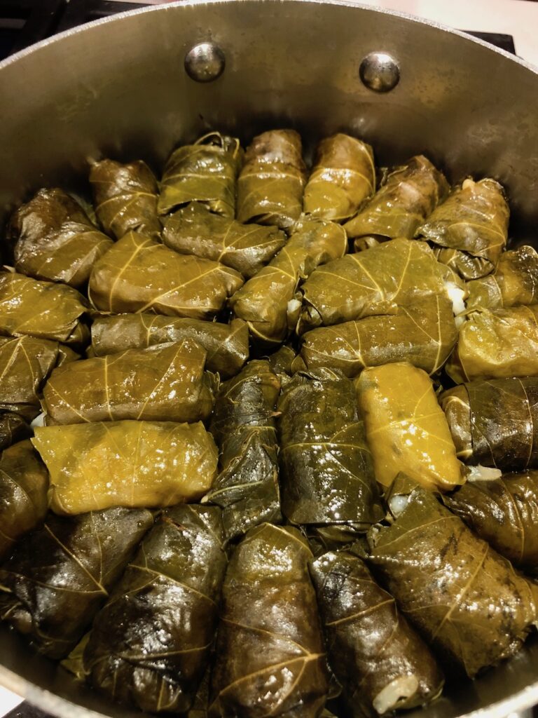 Cooked Stuffed Grape Leaves