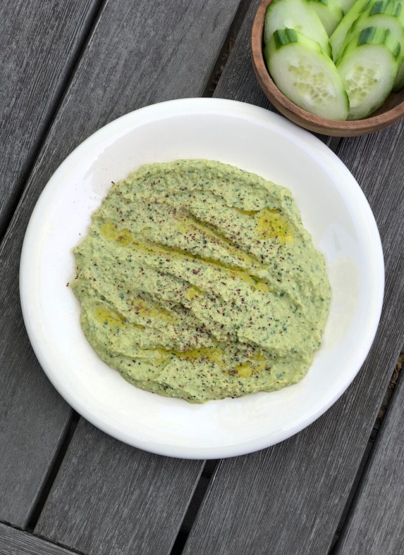 How to Make Cilantro Jalapeno Hummus- It’s easy!