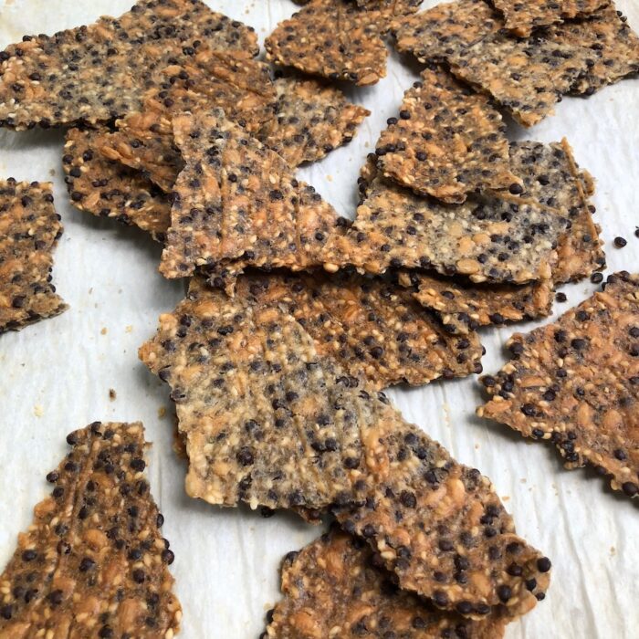 Seeded Cracker Recipe with Black Lentils- Vegan, Gluten-Free ...
